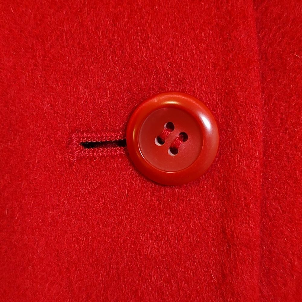 Pendleton Red Merino 3 Button Wool Blazer Jacket Size L - Picture 11 of 12